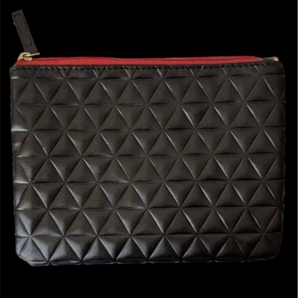 Shiseido Black Quilted Women's makeup Clutch